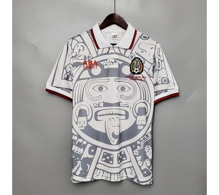 Mexico 1998 World Cup Away White Soccer Jersey